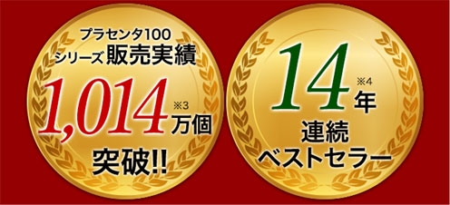 14年連続ベストセラー賞　シリーズ販売実績1014万個突破